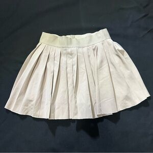 Forever 21 Pleated Mini Skirt in Light Beige